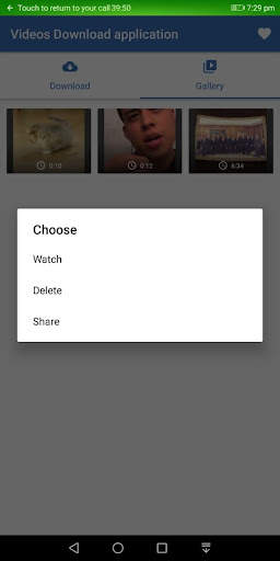 Videos Download Application screenshot 2