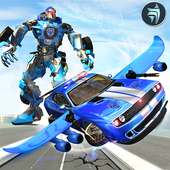 US Police Flying Robot Car : Flying Car Games