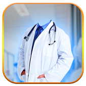 Doctor photo suit maker icon