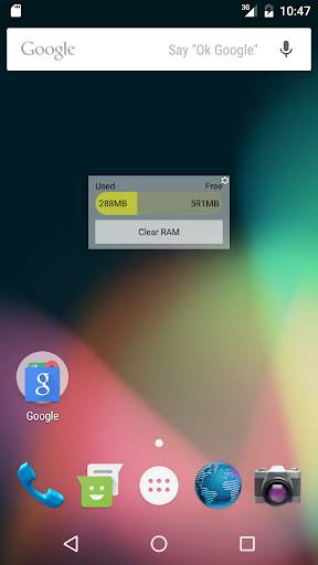 One Touch RAM Cleaner Widget screenshot 2