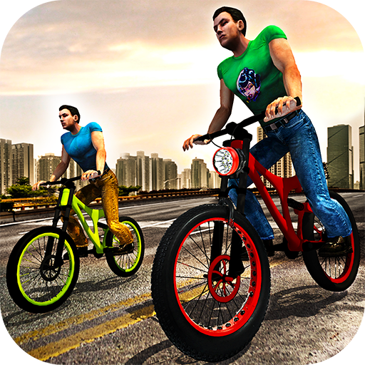 Rooftop Bicycle Stunt Rider 3D icon