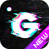 Glitch VHS Retro - 3D Glitch Effect &amp; Photo Editor icon