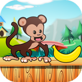 monkey games: Baboon bananas icon