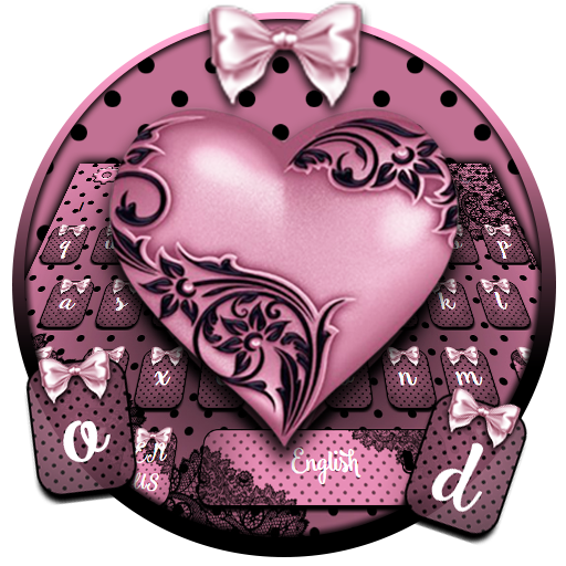 แป้นพิมพ์ลูกไม้สีดำ Lace icon