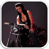 Sexy Girl Bike Model Wallpaper icon