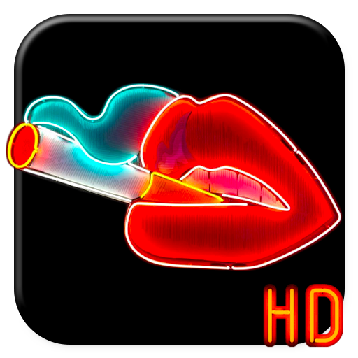 Neon Mouth Light APUS Live Wallpaper icon