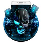 Neon Skull Technology Keyboard on 9Apps