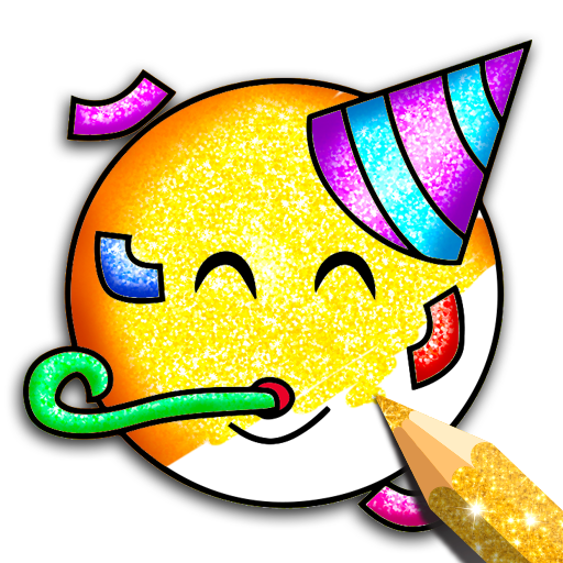 Glitter Emoji Coloring And Drawing icon