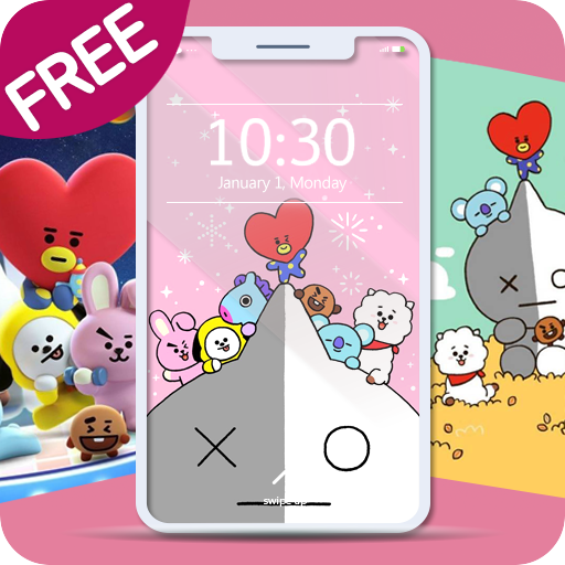 Cute BT21 HD Wallpaper-BT21 Wallpaper for BTS Fans icon