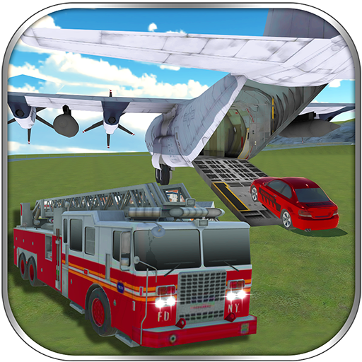 Firefighter Car Transporter 3D icon