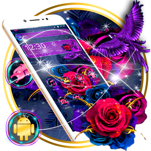 الأرجواني رومانسي روز الموضوع icon