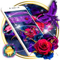 Purple Romantic Rose Theme on 9Apps