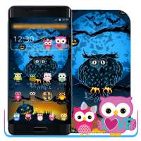 Tema Halloween Night Owl on 9Apps