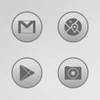 Bubble Gum Gray Icons