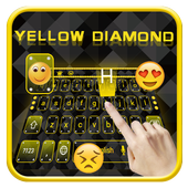 Yellow diamond keyboard icon