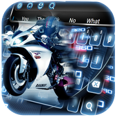 Racing Bike Speedometer Keyboard Theme icon