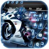 Racing Bike Speedometer Keyboard Theme