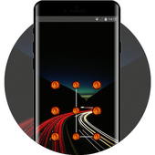 Racing Speeding on the high speed theme icon