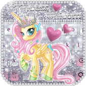 Cute Princess Unicorn Keyboard icon