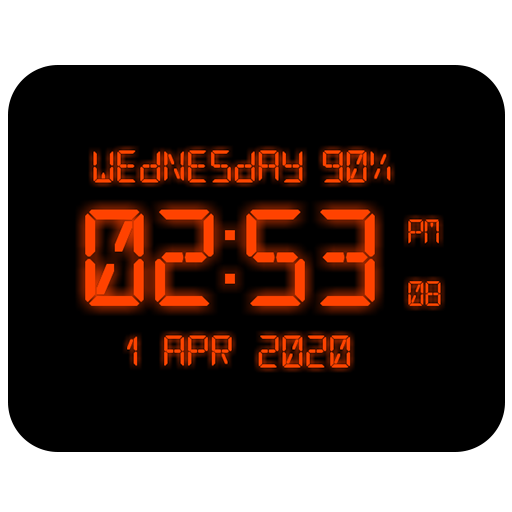 LED Digital Clock Live Wallpaper icon