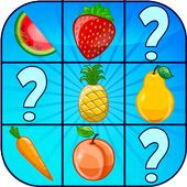 Fruits memory game for kids icon
