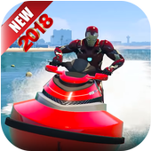 Superheroes Jet ski stunts: Top Racing Game 2018 icon