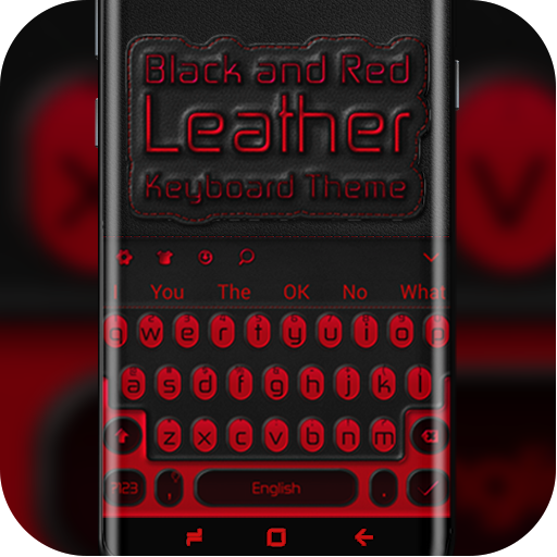 Red and Black Leather Keyboard Theme icon
