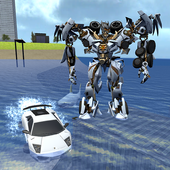 X Robot Car : Shark Water icon