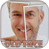 Aging old face camera أيقونة