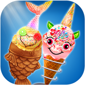 Unicorn Ice Cream Chef: Mermaid Cream Cone Game icon