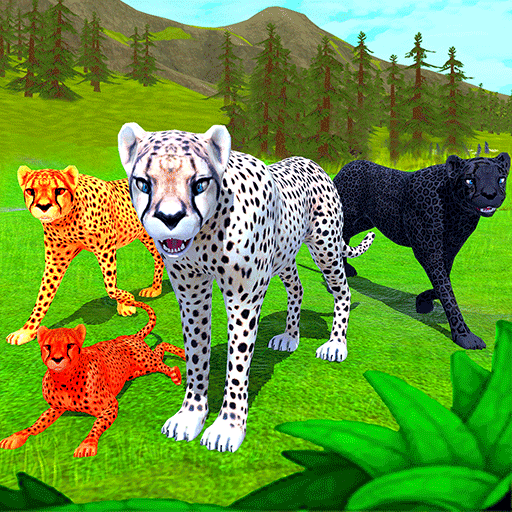 Wild Cheetah Family Simulator Cheetah Animal Games icon
