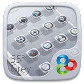 55° Grey GO Launcher Theme icon