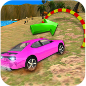 Water Surfer Floating Car Racing 2018 icon