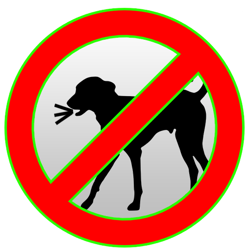Ultrasonic dog repellent sound icon