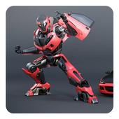 Robot Transform Action Video icon