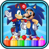 coloring sonic dach game for fans icon