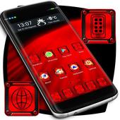 Hot Red Launcher Theme icon