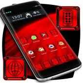 Hot Red Launcher Theme