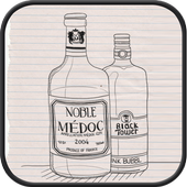 drawing wine GO launcher theme icon