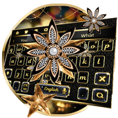 Black Diamond Flower Keyboard icon