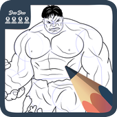 How Draw Hulk icon