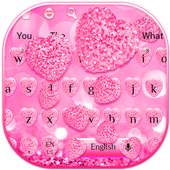 Pink Diamond Heart Keyboard