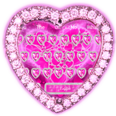 Pink Heart Keyboard Theme icon