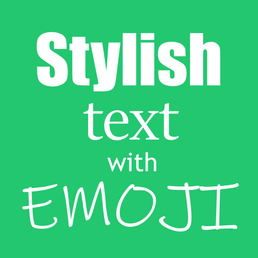 Stylish Text with Emoji أيقونة