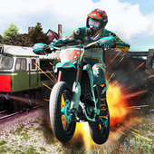 Bike Rider 3D : Subway Train Rush Game 2019 icon
