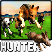 Crazy Dogs Racing Bunny Hunter : Greyhound Dog Sim icon