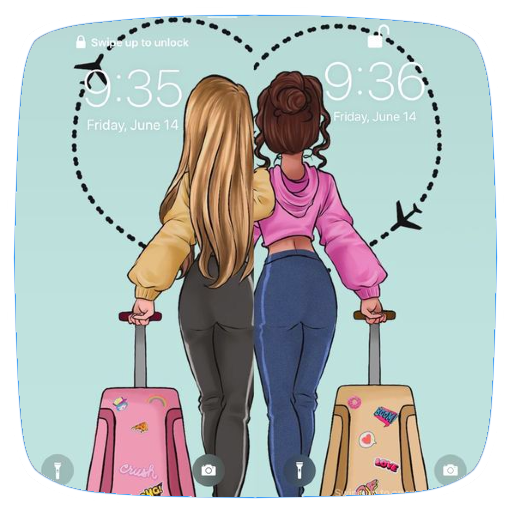 BFF Wallpapers for Two 4K icon