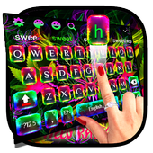 Colourful Weed Rasta Keyboard Theme icon