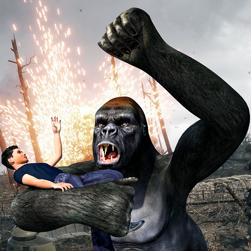 Gorilla Ropehero Gangster Crime City Flying Hero icon