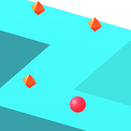 Zig Zag 3D Ball Rolling Game icon